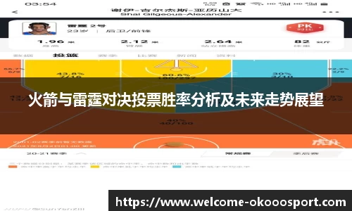 火箭与雷霆对决投票胜率分析及未来走势展望