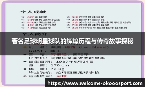 著名足球明星球队的辉煌历程与传奇故事探秘